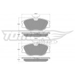TOMEX Brakes Bremsbelagsatz, Scheibenbremse